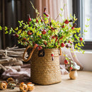 Artificial Fruit Small Pomegranate Fruit Stem 23" Tall