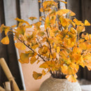 Artificial Ginkgo Stem in Yellow 37" Tall Faux