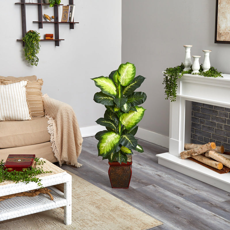 Golden Dieffenbachia w/Decorative Planter