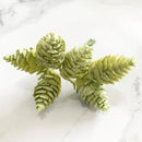 Artificial green plant flower cherry berries bundle living room decor by Decorbites