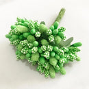 Artificial green plant flower cherry berries bundle living room decor by Decorbites