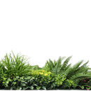 Country Fern Artificial Vertical Garden Green Wall Panel 40×40in 11 SQ FT – UV Resistant – Commercial Grade by Designer Plants USA