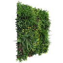 Country Fern Artificial Vertical Garden Green Wall Panel 40×40in 11 SQ FT – UV Resistant – Commercial Grade by Designer Plants USA