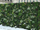 Evergreen Triptych Artificial Vertical Garden Green Wall Panel Set of 3 33 SQ FT – UV Resistant – Commercial Grade by Designer Plants USA