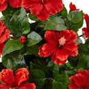 Hibiscus in Swirl Planter by Nearly Natural