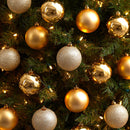 Holiday Christmas 20 Count 3” Shatterproof Ornament Set with Re-Useable Storage Container