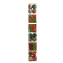 Holiday Deluxe Shatterproof, 52 Count Christmas Tree Ornament Box Set, Reusable Container