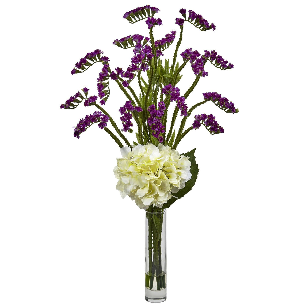 Hydrangea and Statice Bud Arrangement, photo 3 of 4