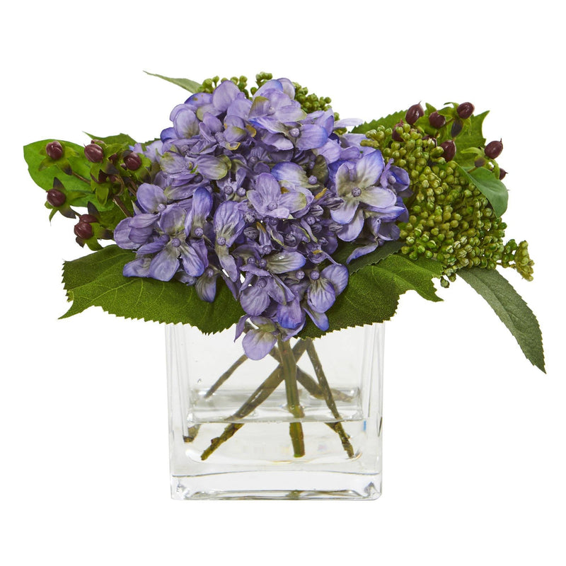 Hydrangea Artificial Arrangement (Set of 2), photo 3 of 4
