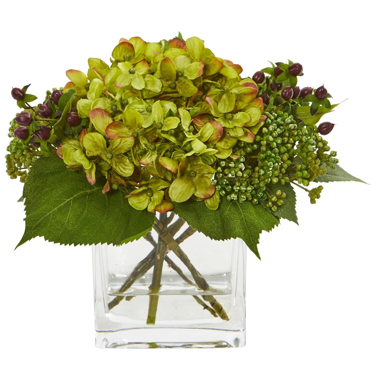 Hydrangea Artificial Arrangement (Set of 2), photo 4 of 4