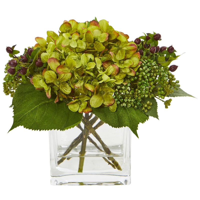 Hydrangea Artificial Arrangement (Set of 2), photo 4 of 4