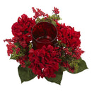Hydrangea & Lush Berry Candelabrum | Nearly Natural