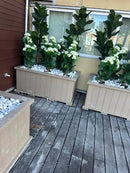 White Hydrangea Artificial Tree 35.4in – UV Resistant by Designer Plants USA