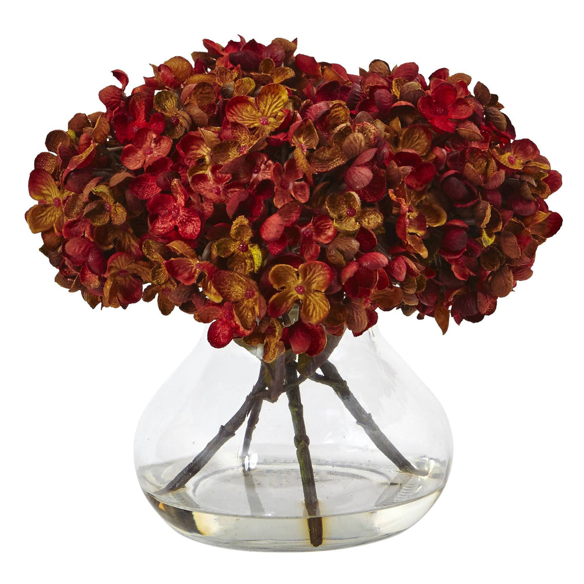 Hydrangea with Vase Silk Flower Arrangement, photo 2 of 2
