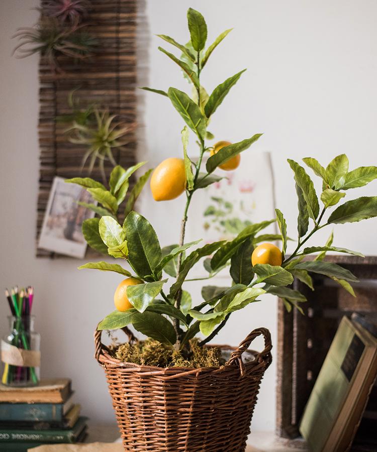 Artificial Lemon Tree In Pot