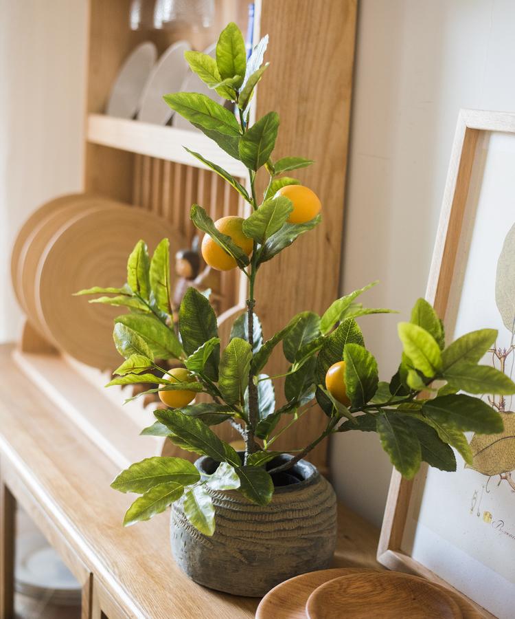 Artificial Lemon Tree In Pot