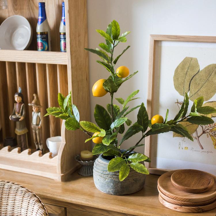 Artificial Lemon Tree In Pot