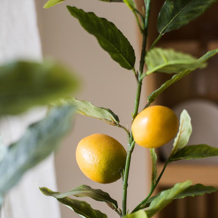 Artificial Lemon Tree In Pot