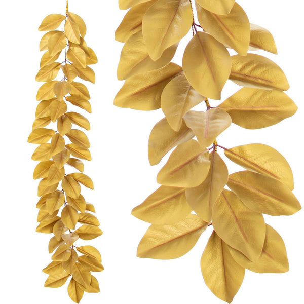 Artificial Magnolia Leaf Garland, photo 2 of 22