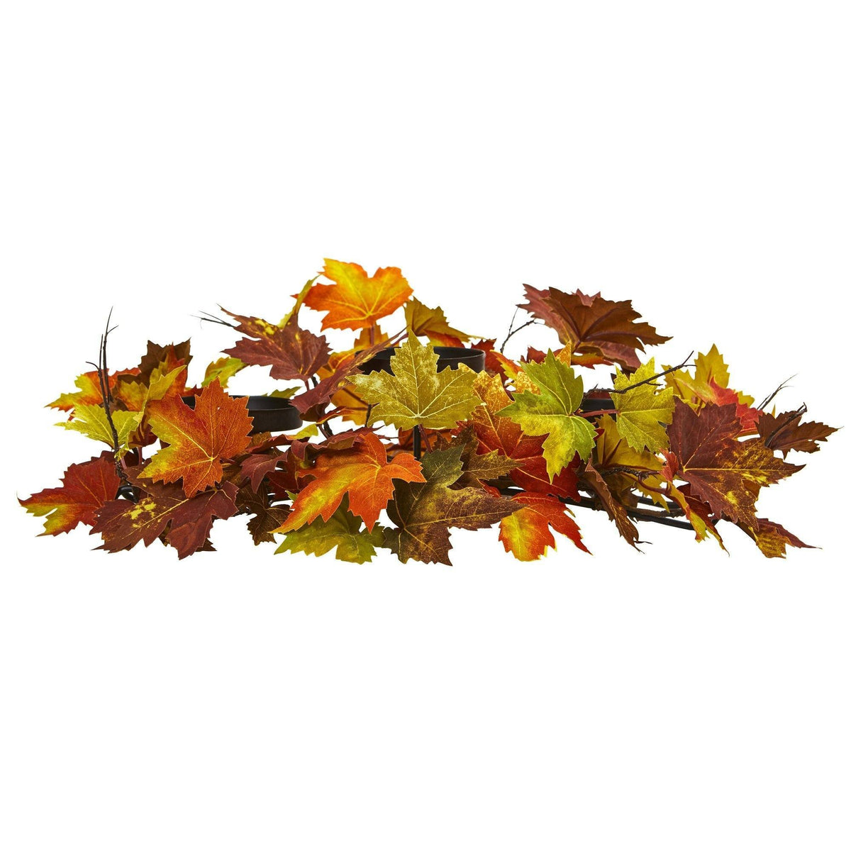 Maple Leaf Artificial Arrangement Candelabrum, photo 2 of 3