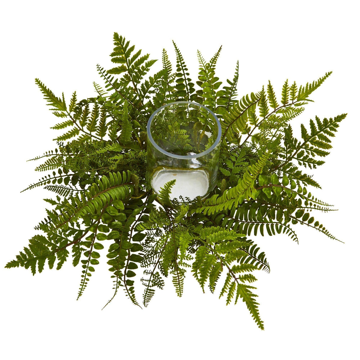 Mixed Fern Artificial Arrangement Candelabrum, photo 2 of 2