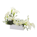 Mixed Lily and Rose Artificial Arrangement