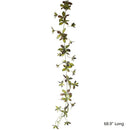 Artificial Plant Brown Green Large Leaf Vine 69" Long