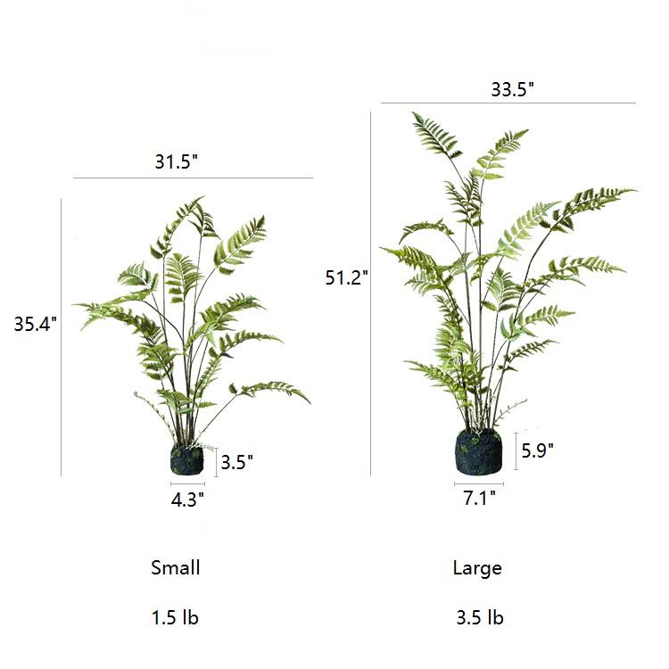 Artificial Faux Eagle Fern Bulk Plant