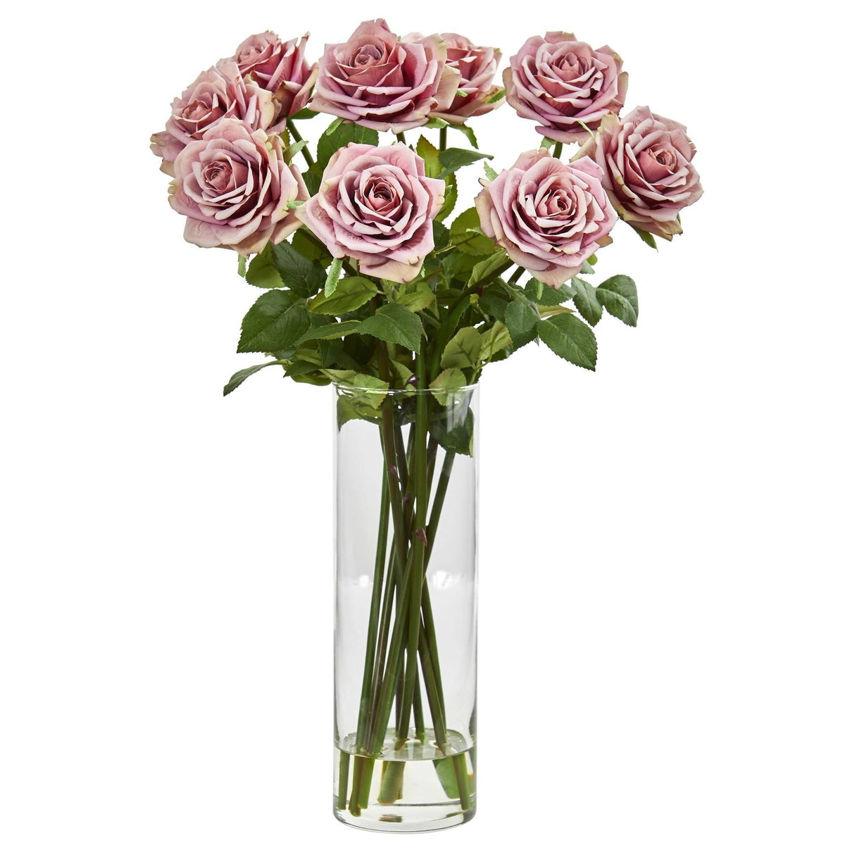 Rose Artificial Arrangement in Cylinder Vase, photo 5 of 6