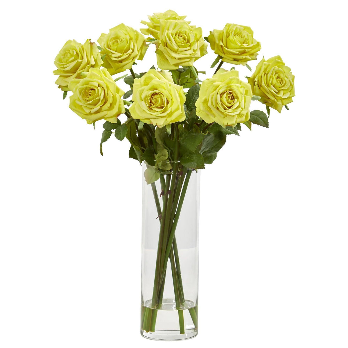 Rose Artificial Arrangement in Cylinder Vase, photo 6 of 6