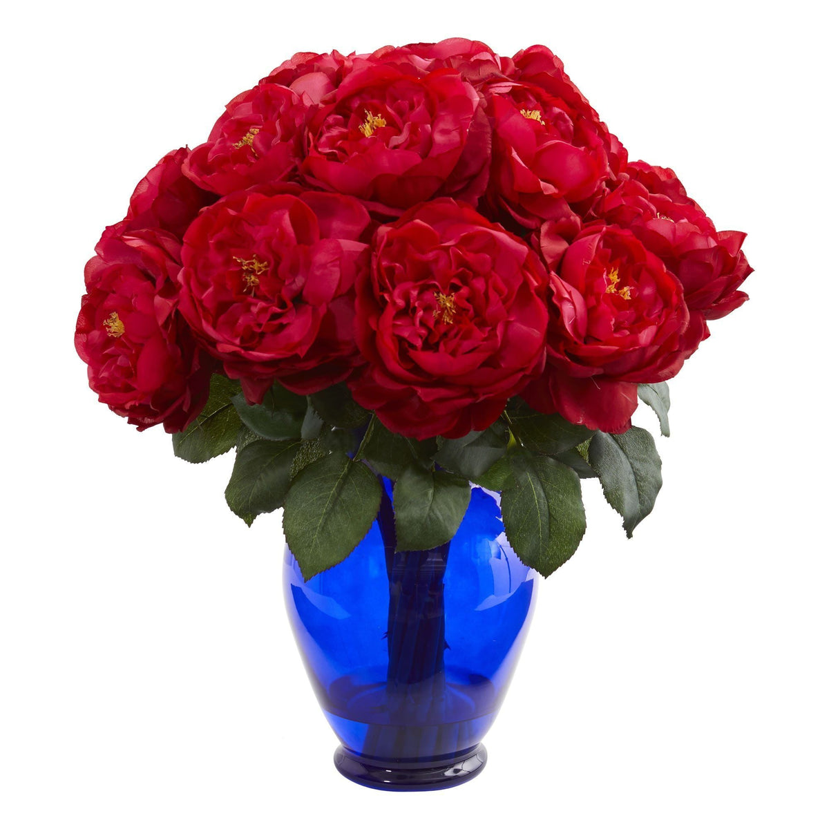 Rose Artificial Arrangement in Rose Colored Vase, photo 2 of 4