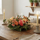 Rose Candelabrum Silk Flower Arrangement by Nearly Natural