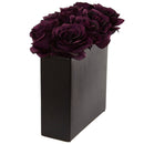 Roses Arrangement in Black Vase