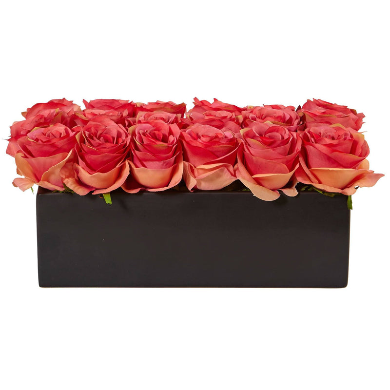 Roses in Rectangular Planter