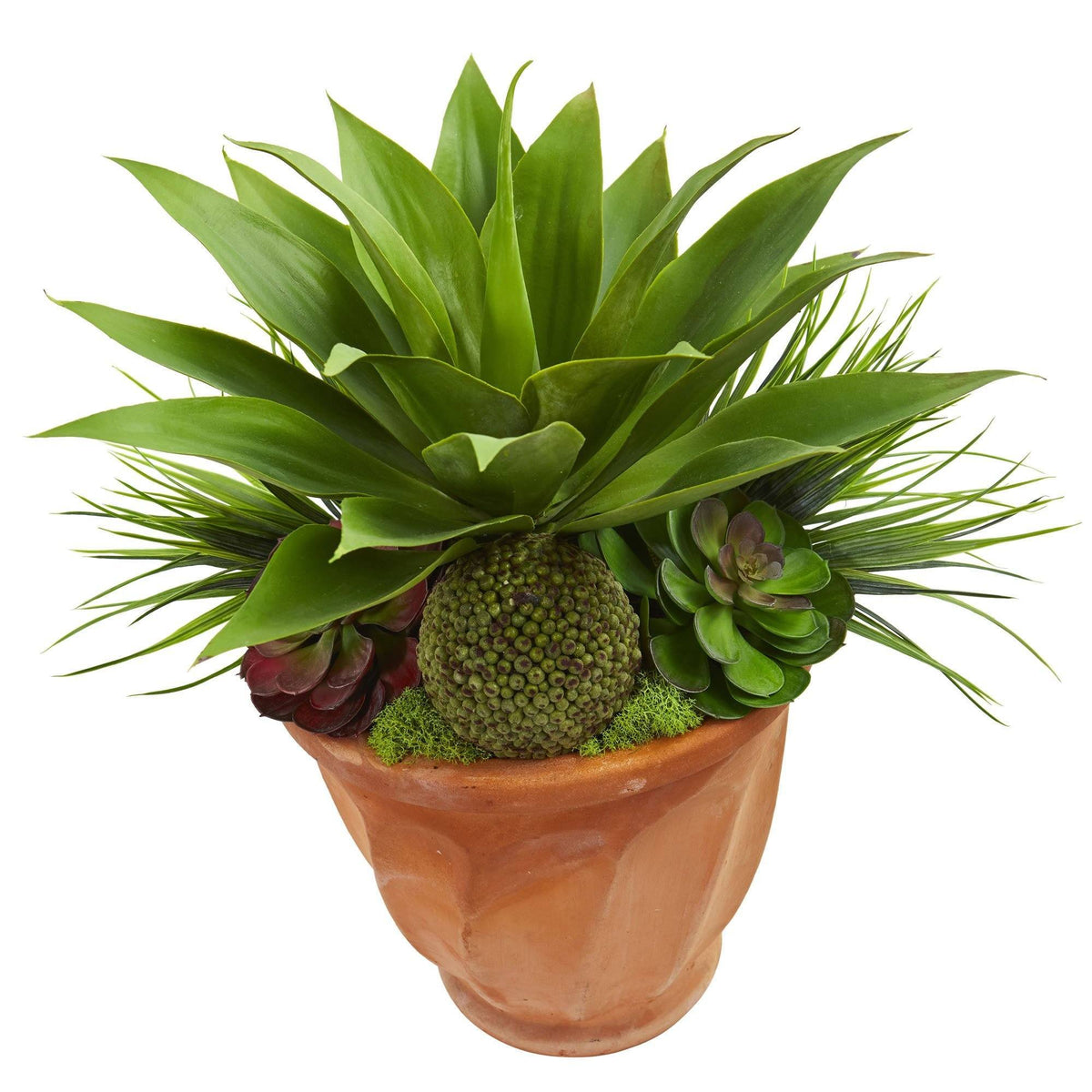 Succulent Garden Artificial Plant in Terra Cotta Planter, photo 2 of 3