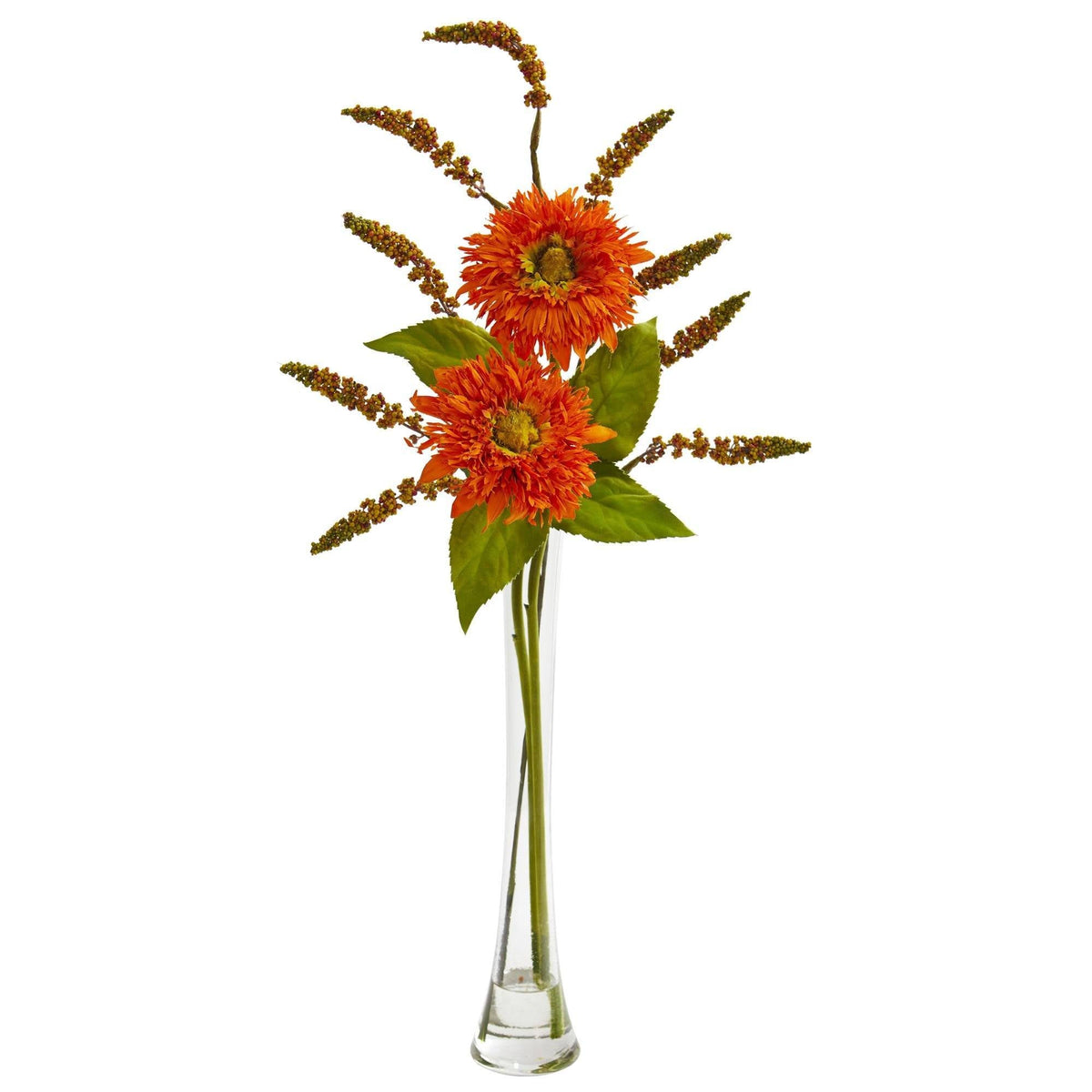 Sunflower & Berry Artificial Arrangement