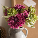 Artificial Sunflower Bouquet in Purple 18" Tall