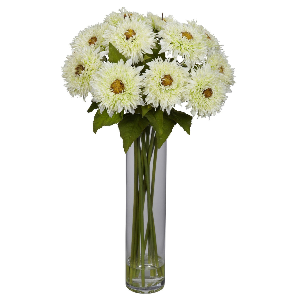 Sunflower w/Cylinder Silk Flower Arrangement, photo 4 of 5