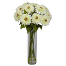 Sunflower w/Cylinder Silk Flower Arrangement
