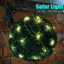 Artificial Topiary Grass Ball with Solar Lights, includes hook