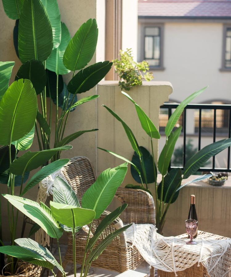 Artificial Silk Travelers Palm Tree In Pot