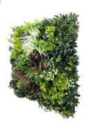 Tropical Forest Artificial Vertical Garden Green Wall Panel 35×35in – NFPA701 Fire Rated – UV Resistant – Commercial Grade