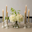 Wedding Collection 18" Artificial Hydrangea Arrangement in Glass Vase