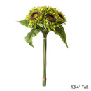 Artificial Silk Yellow Sunflower Bouquet 13" Tall