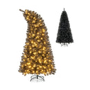 6/7 FT Artificial Christmas Tree with Bendable Top Section and Warm Light by LJGDeals