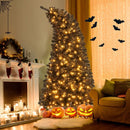 6/7 FT Artificial Christmas Tree with Bendable Top Section and Warm Light by LJGDeals