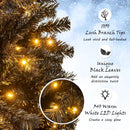6/7 FT Artificial Christmas Tree with Bendable Top Section and Warm Light by LJGDeals