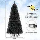 6/7 FT Artificial Christmas Tree with Bendable Top Section and Warm Light by LJGDeals