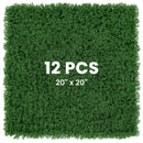 12 Pieces 20 x 20 inches Artificial Grass Wall Panels for Garden Yard Balcony by LJGDeals