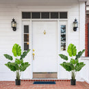 2 Pack Artificial Monstera Deliciosa Tree with 10 Leaves of Different Sizes by LJGDeals